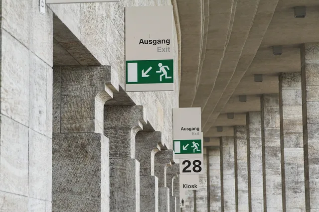 escape route, emergency exit, escape, emergency, exit, green, sign, out, board, rescue, evacuation, way way, columns, building, colonnade, way out, fire, fire protection, fire hazard, regulation, rescue plan, fire fighters, prevention, emergency exit, evacuation, evacuation, evacuation, evacuation, evacuation, fire protection, fire hazard. Escape room fire code Ontario: what the Fire Code requires