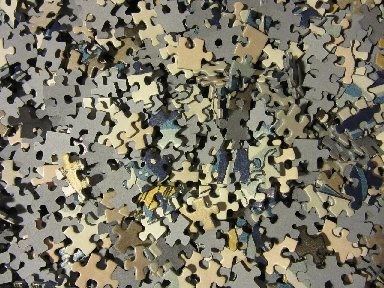 puzzle, puzzle pieces, mixed up, chaos, puzzle game, problem, solution, mystery, lots, share, patience, chaos, chaos, chaos, chaos, chaos. Marketing an escape room business on a small budget for 2027