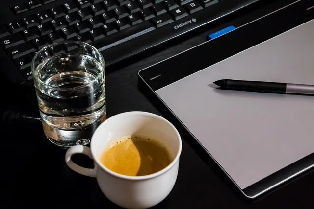 work, computer, tablet, graphic tablet, coffee, keyboard, business, profession, graphic design, graphic tablet, graphic design, graphic design, graphic design, graphic design, graphic design. Escape room software: 8 tests before you sign